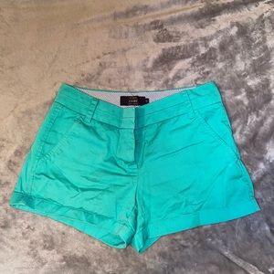 J.Crew Chino Aqua Green Shorts